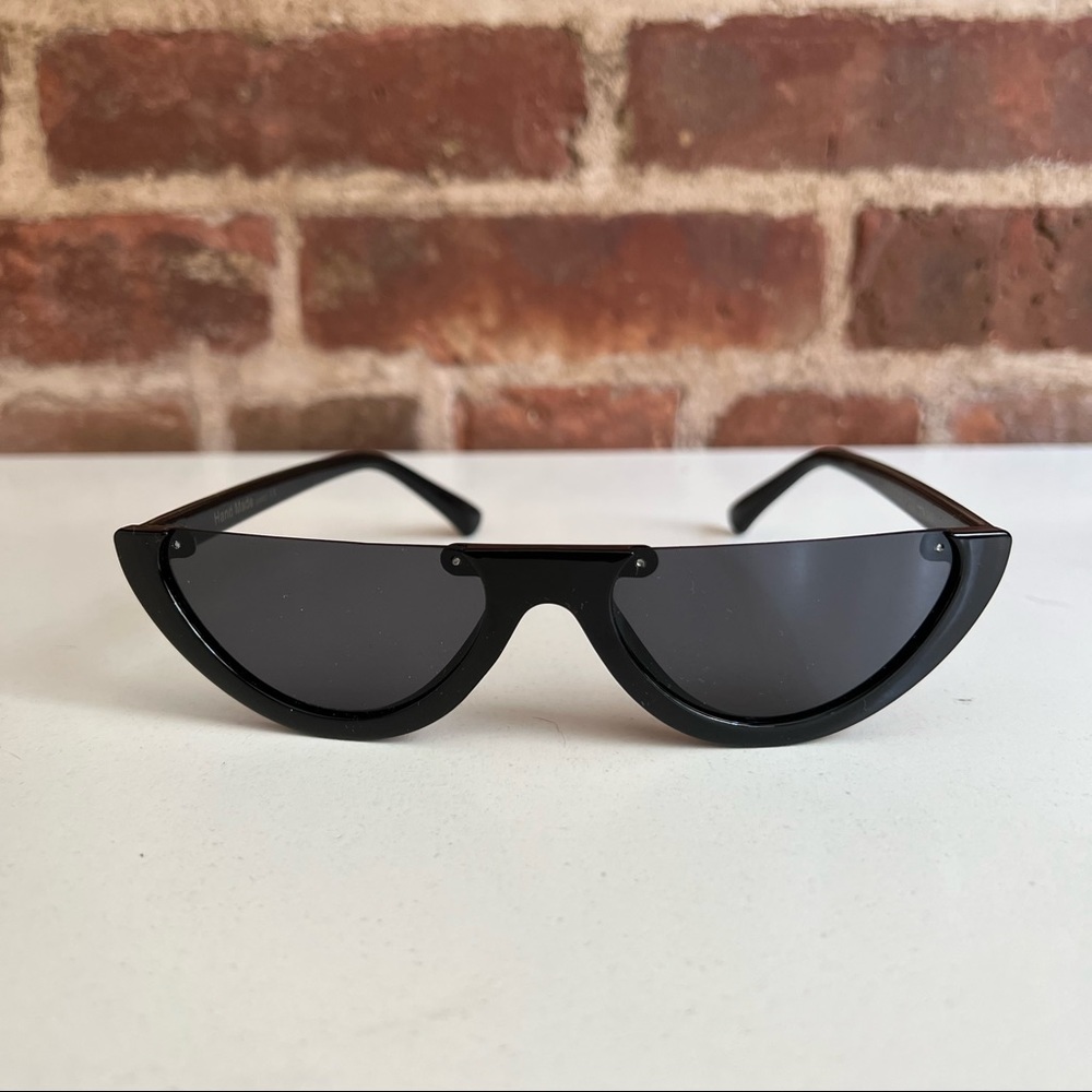 Black Half Frame Sunglasses
